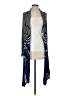 BCBGMAXAZRIA Blue Silk Cardigan Size S - photo 1