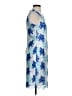 Calvin Klein 100% Polyester Print Blue Cocktail Dress Size 4 - photo 4