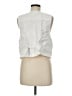 Favorite Daughter White Sleeveless Button-Down Shirt Size M - photo 2