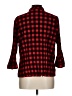 Kim Rogers Plaid Red 3/4 Sleeve Blouse Size L - photo 2