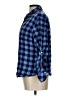 Riders by Lee Checkered-gingham Blue 3/4 Sleeve Button-Down Shirt Size L - photo 5