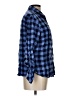 Riders by Lee Checkered-gingham Blue 3/4 Sleeve Button-Down Shirt Size L - photo 4