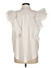 Beulah Style Ivory Short Sleeve Blouse Size M - photo 2