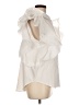 Beulah Style Ivory Short Sleeve Blouse Size M - photo 4