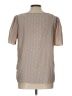 H&M 100% Polyester Tan Short Sleeve Blouse Size 12 - photo 2