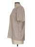 H&M 100% Polyester Tan Short Sleeve Blouse Size 12 - photo 5