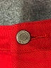 John Galt Solid Red Denim Skirt Size XS - photo 4
