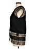 Sandro 100% Polyamide Black Short Sleeve Top Size Med (2) - photo 5