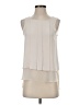 HD in Paris 100% Polyester Ivory Sleeveless Blouse Size 0 - photo 1