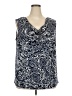 Chaps Blue Sleeveless Blouse Size 3X - photo 1