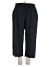 Ideology Solid Black Casual Pants Size 2X - photo 1
