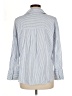 Zara Stripes Blue Long Sleeve Button-Down Shirt Size M - photo 2