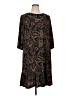 Catherines 100% Polyester Paisley Brown Casual Dress Size 1X - photo 1