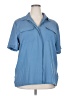 Liz Baker 100% Polyester Blue Short Sleeve Blouse Size 20 - photo 1