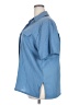 Liz Baker 100% Polyester Blue Short Sleeve Blouse Size 20 - photo 5