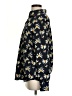 Banana Republic 100% Polyester Floral Black Long Sleeve Blouse Size S - photo 5