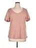 Merokeety 100% Polyester Pink Short Sleeve Top Size XL - photo 1