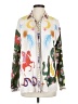 Assorted Brands 100% Polyester Print Ivory Long Sleeve Blouse Size S - photo 1