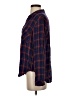 Cloth & Stone 100% Rayon Plaid Blue Long Sleeve Button-Down Shirt Size XS - photo 5