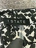 1.State 100% Polyester Animal Print Black Short Sleeve Blouse Size XL - photo 7