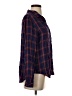 Cloth & Stone 100% Rayon Plaid Blue Long Sleeve Button-Down Shirt Size XS - photo 4