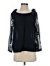 CeCe 100% Polyester Black 3/4 Sleeve Blouse Size XS - photo 1