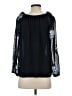 CeCe 100% Polyester Black 3/4 Sleeve Blouse Size XS - photo 2