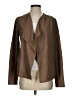 Vince. 100% Leather Solid Brown Blazer Size S - photo 1