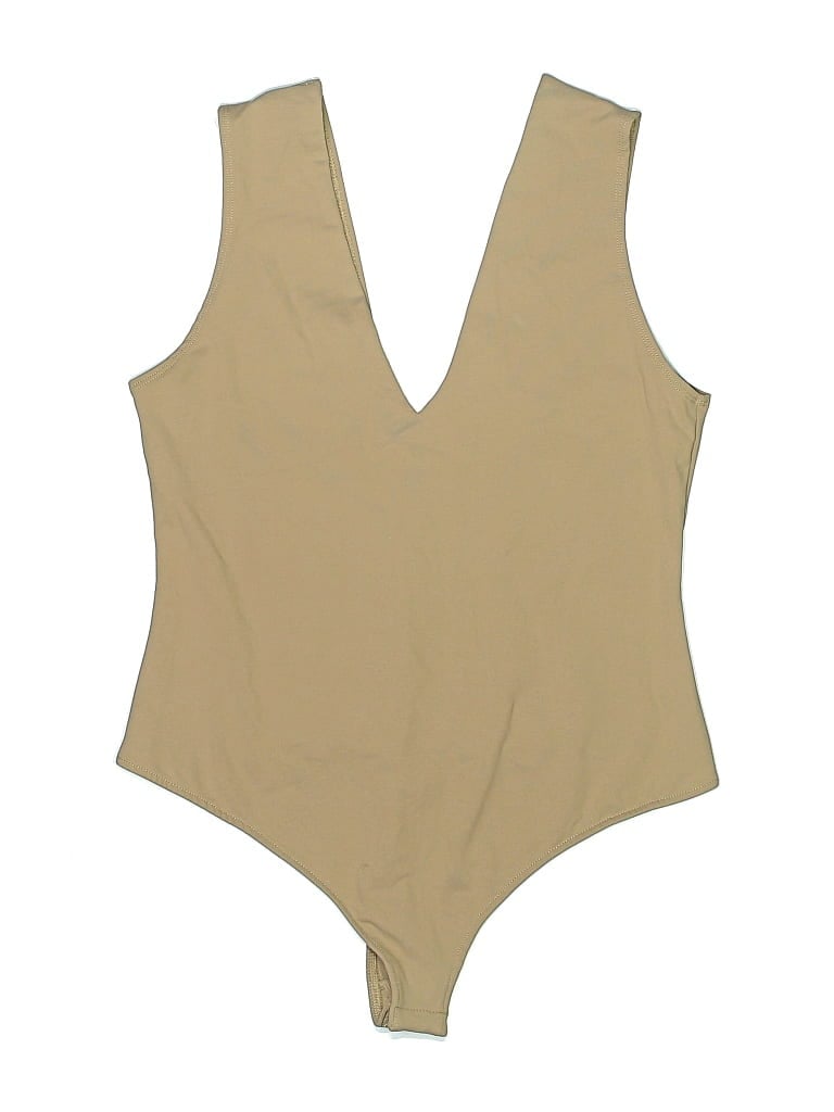 Pre-owned Intimately By Free People Bodysuit In Tan