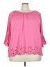 Cupio Pink 3/4 Sleeve Blouse Size 3X - photo 1