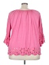 Cupio Pink 3/4 Sleeve Blouse Size 3X - photo 2