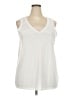 Torrid White Sleeveless T-Shirt Size 2X - 3X Plus (2) - photo 1
