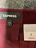 Express Solid Burgundy Casual Skirt Size 6 - photo 4