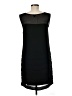 Ann Taylor 100% Polyester Solid Black Cocktail Dress Size 6 - photo 2