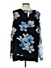 Calvin Klein 100% Polyester Black Sleeveless Blouse Size P (petite) - photo 2
