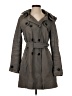 Comptoir des Cotonniers 100% Polyester Gray Trenchcoat Size EU (FR) 36 / US 4 - photo 1