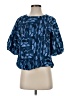Chico's 100% Cotton Blue 3/4 Sleeve Blouse Size XS - photo 1