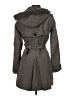 Comptoir des Cotonniers 100% Polyester Gray Trenchcoat Size EU (FR) 36 / US 4 - photo 2