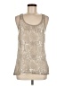 Express 100% Polyester Silver Sleeveless Blouse Size M - photo 1