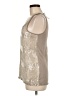 Express 100% Polyester Silver Sleeveless Blouse Size M - photo 5