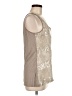 Express 100% Polyester Silver Sleeveless Blouse Size M - photo 4