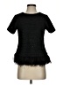 Deletta Black Short Sleeve Top Size XS - photo 1