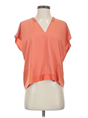 Zara W&B Collection Short Sleeve Blouse (view 1)