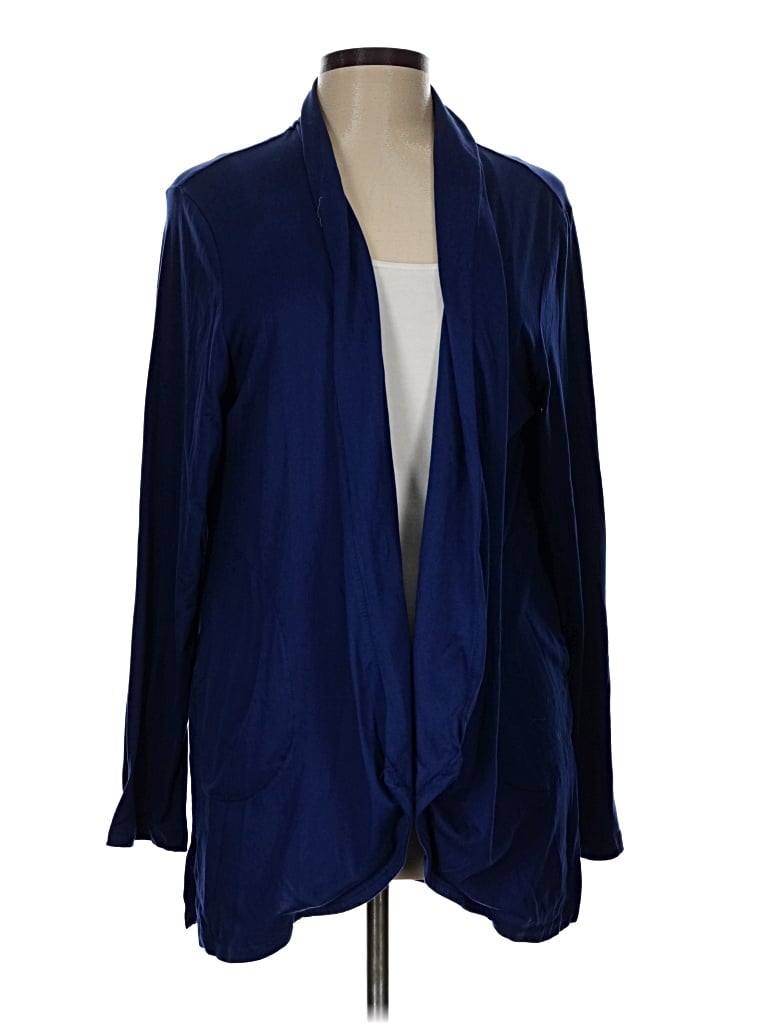 Pre-owned Muk Luks Cardigan Sweater In Blue