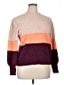 Ava & Viv Color Block Purple Pullover Sweater Size 1X - photo 1