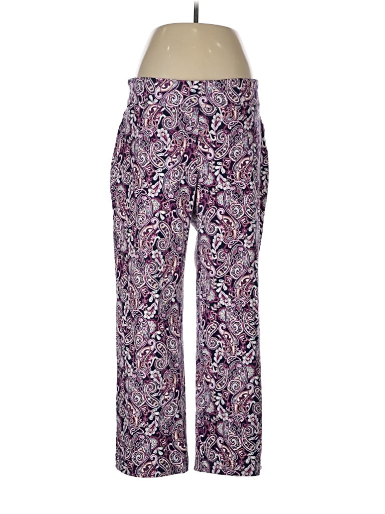 Pre-owned Lands' End Casual Pants In Purple