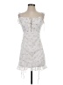 White Fox 100% Polyester Hearts White Cocktail Dress Size S - photo 1