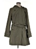 Platinum Utex Solid Green Trenchcoat Size M - photo 1