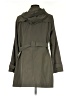 Platinum Utex Solid Green Trenchcoat Size M - photo 2