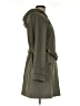 Platinum Utex Solid Green Trenchcoat Size M - photo 4